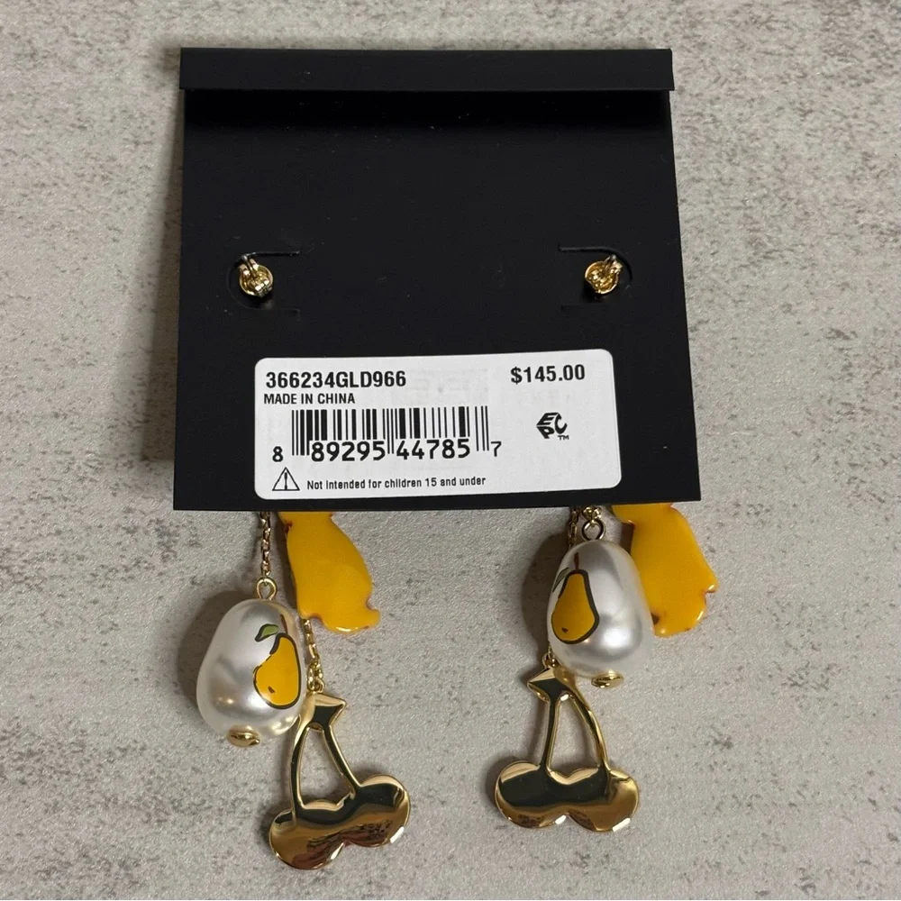 Coach Mixed Charm Statement Earrings - Picture 6 of 9